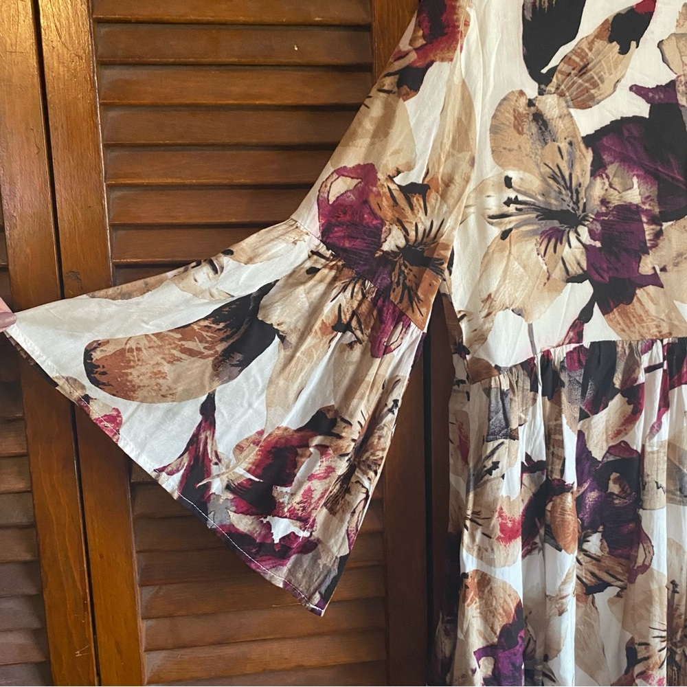 Women’s floral long sleeve dress - Picture 5 of 6